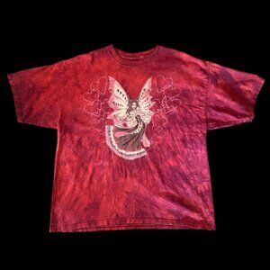 Vintage The Mountain Amy Brown The Mountain Red Fairy Fantasy Tie Dye Tee